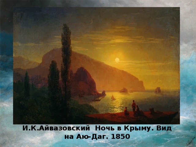 И.К.Айвазовский Ночь в Крыму. Вид на Аю-Даг. 1850